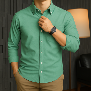 Green Plain Premium Shirt