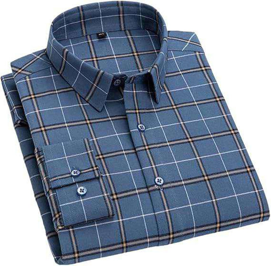Rustic Grid Flannel Shirt